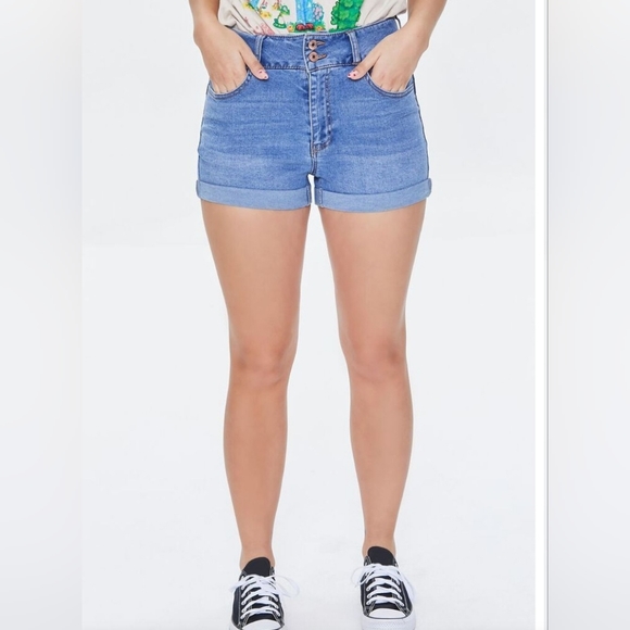 Forever 21 Uplyfter Denim Jean Shorts - Picture 2 of 13